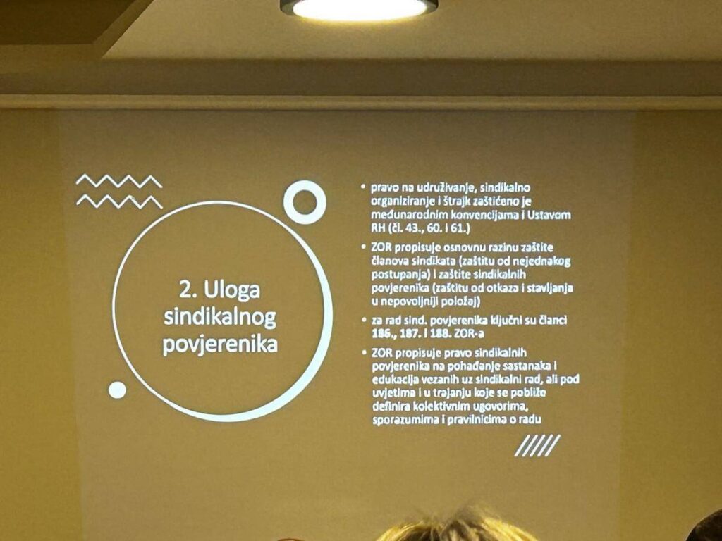 Obuka sindikalnih povjerenika